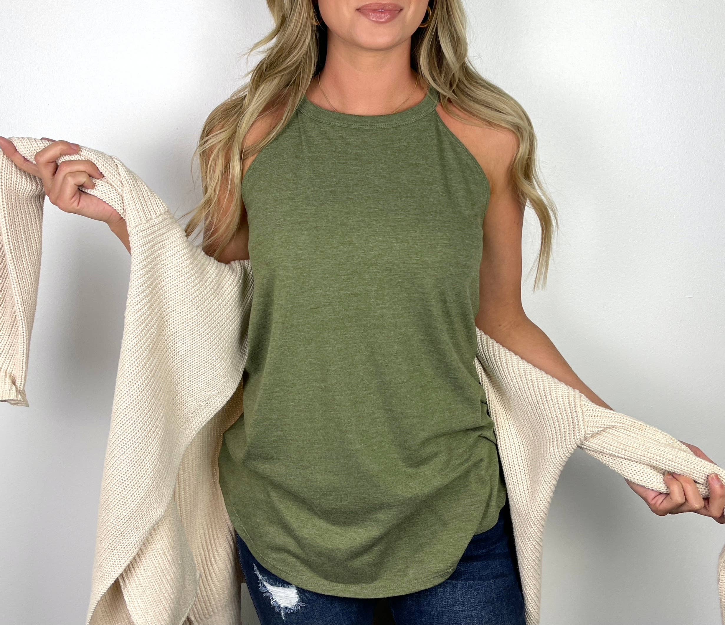 Trendznmore - Modern Graphic Apparel - Wholesale Tank Top - Women's - Solid Women's Perfect Tri Rocker Tanks3