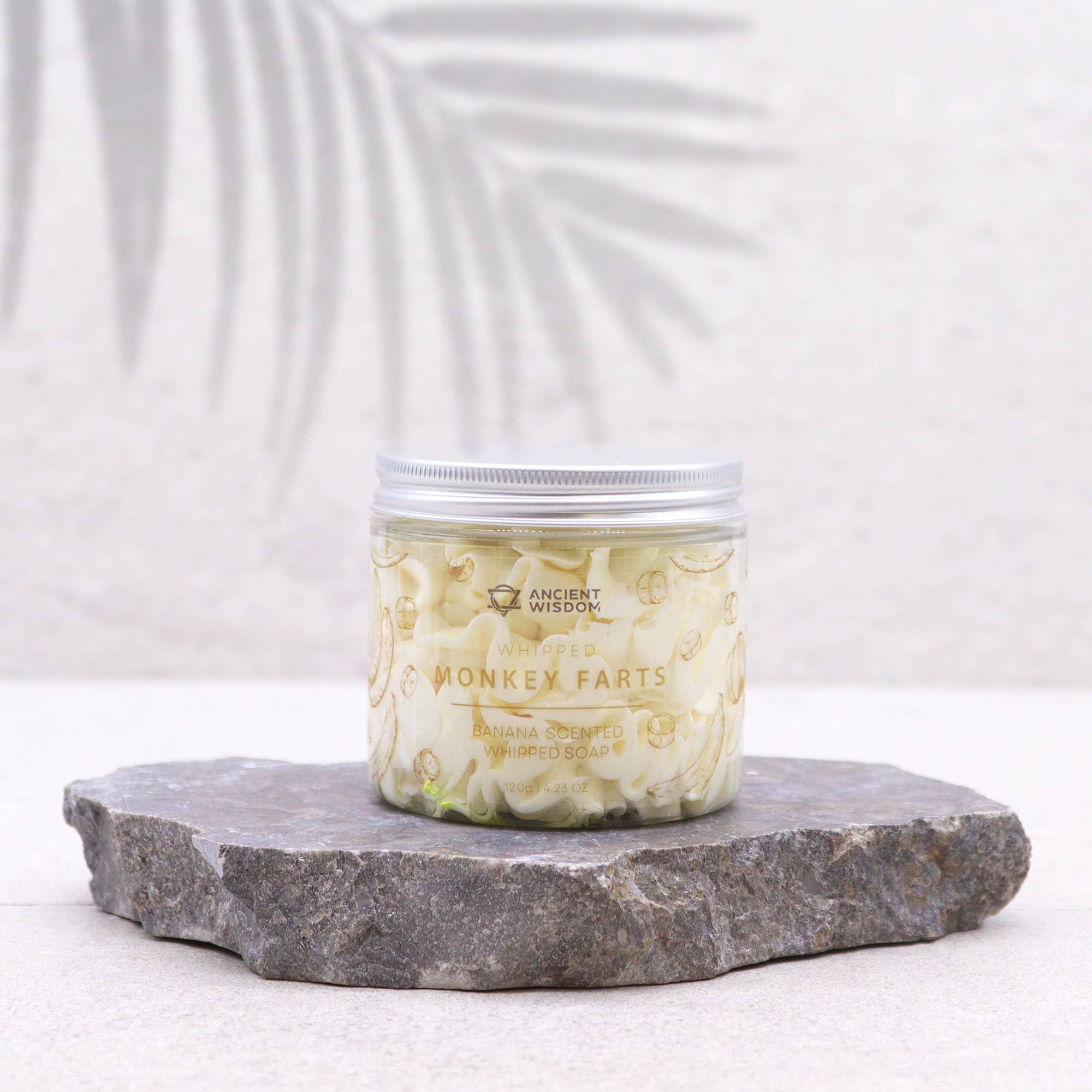 AW Artisan - Wholesale Opgeklopte zeep - Chantilly schuimzeep - Banaan 120 g3