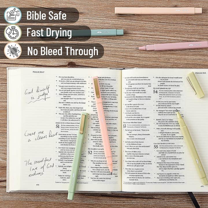 Mr. Pen - Vendita all'ingrosso Penne - Mr. Pen Penne Estetiche Confezione da 6 Inchiostro Nero Asciugatura Rapida5