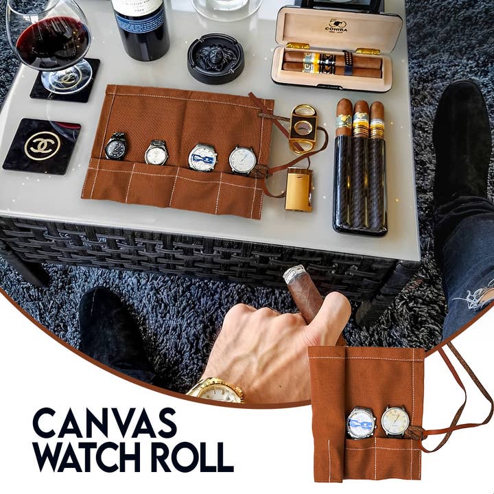 greenman premier essentials - Wholesale Watch Band/Strap - Unisex - Watch Roll Canvas Watch Travel Case Watch Holder