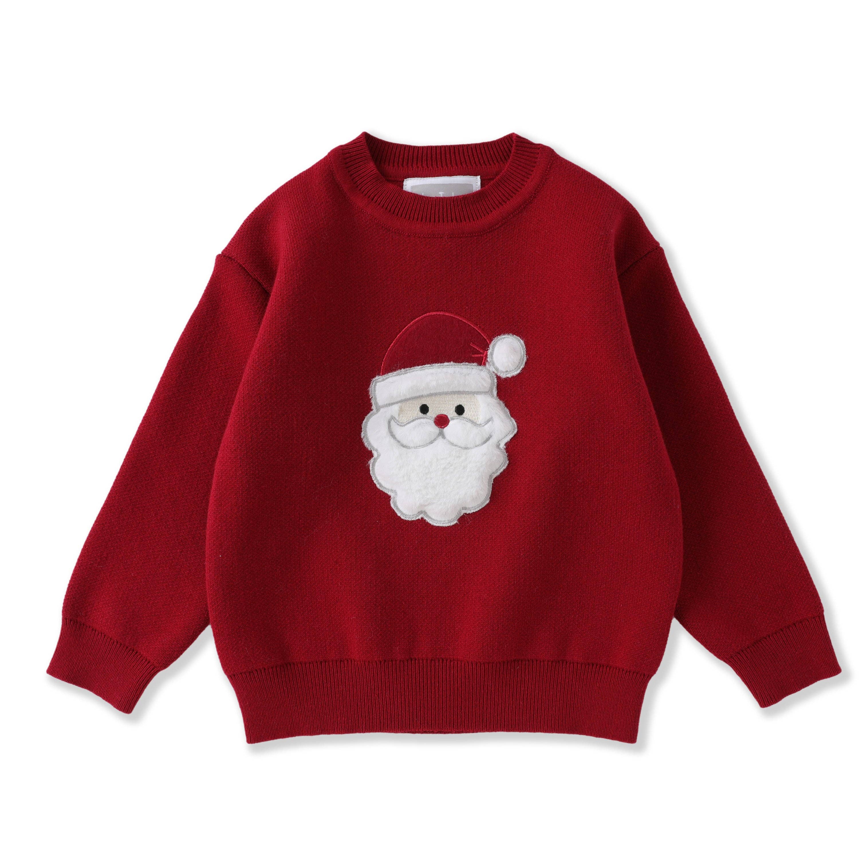 Lil Cactus - Wholesale Knit Sweater - Kids - Red Santa Christmas Sweater2