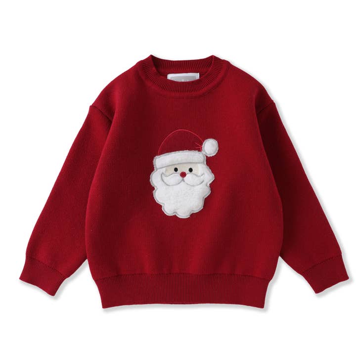 Lil Cactus - Wholesale Knit Sweater - Kids - Red Santa Christmas Sweater2