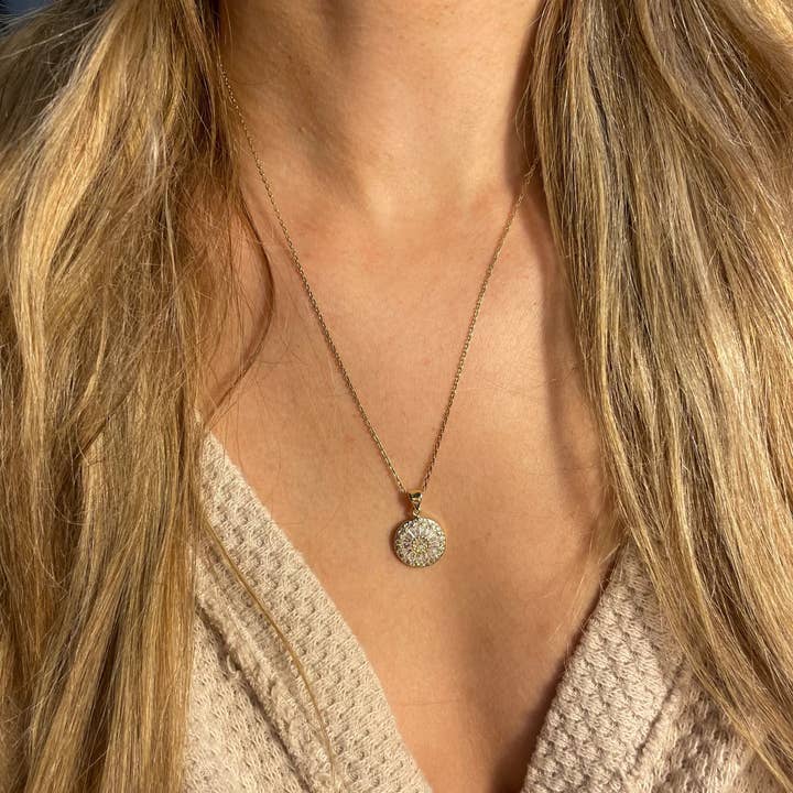 Nikki Smith Designs - Wholesale Pendant/Charm Necklace - Antique Crystal- Adjustable Gold Necklace1