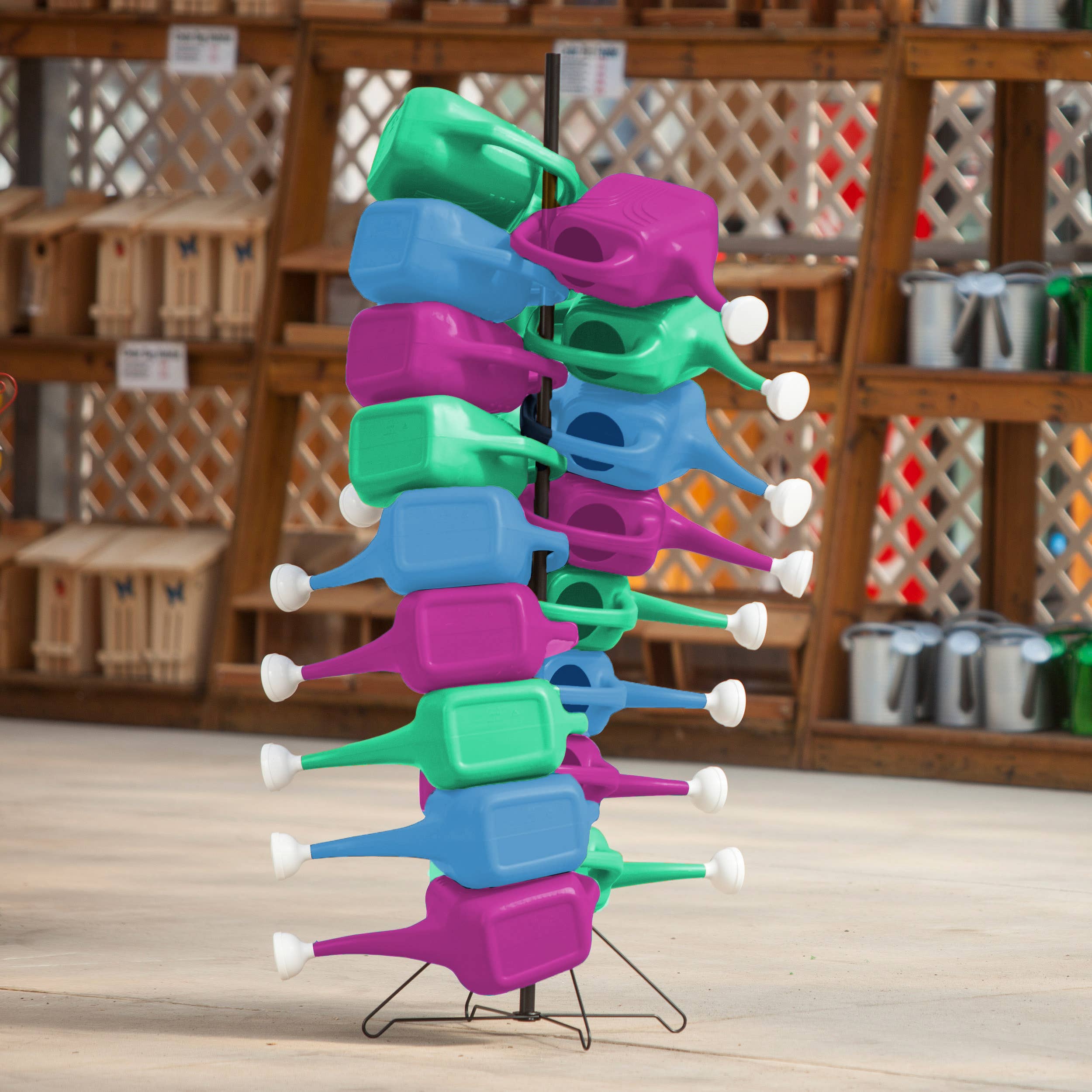 Bloem - Wholesale Retailer Display Stand/Case - Watering Can 5.4 ft Display Pole1