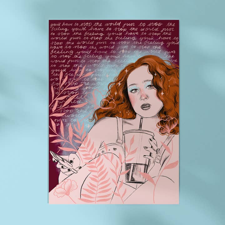 Chappell Roan A4 art print for wholesale by Spilt Milk Press