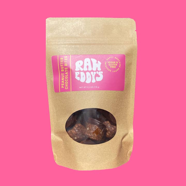 Peanut Butter Chocolate Protein Bites for wholesale by Raw Eddy’s Snacks