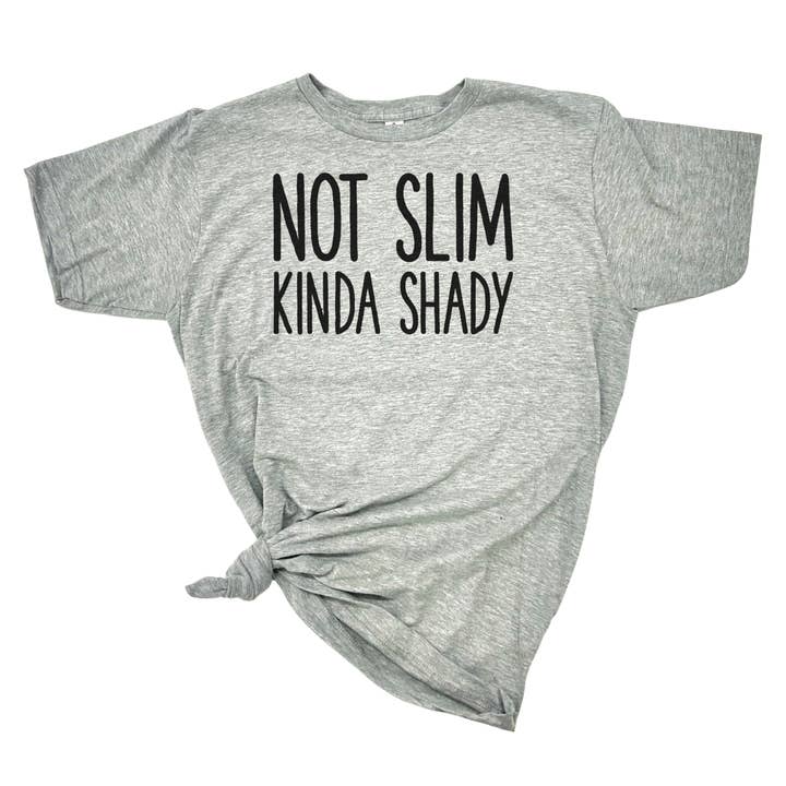 dkhandmade - Wholesale Screen Printed T-Shirt - Men's - NOT SLIM KINDA SHADY T-SHIRT