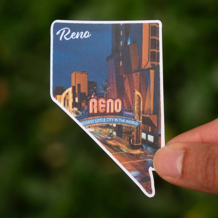 Autocollant Reno, NV pour la vente par Little Comfy Goods