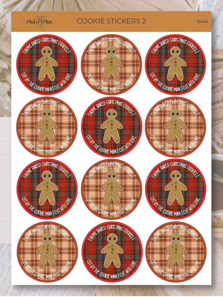 Autocollants pour biscuits 2 | Autocollants pour la vente par Plan & Plot Studio