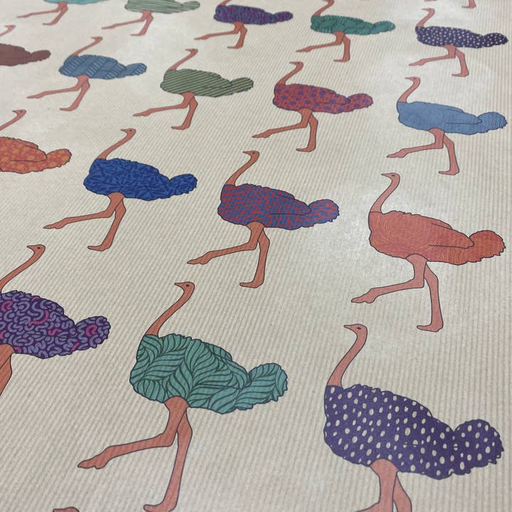 Hansel - Vente Rouleau de papier cadeau - Emballage cadeau Ostrich Fiesta1