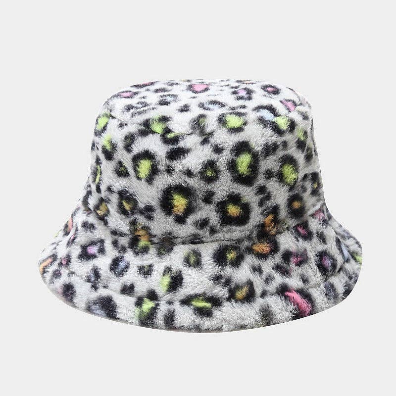 Dipped Shop - Venta al por mayor Gorro estilo pescador - Mujer - Versátiles sombreros de pescador gruesos con estampado de leopardo DPBH032510