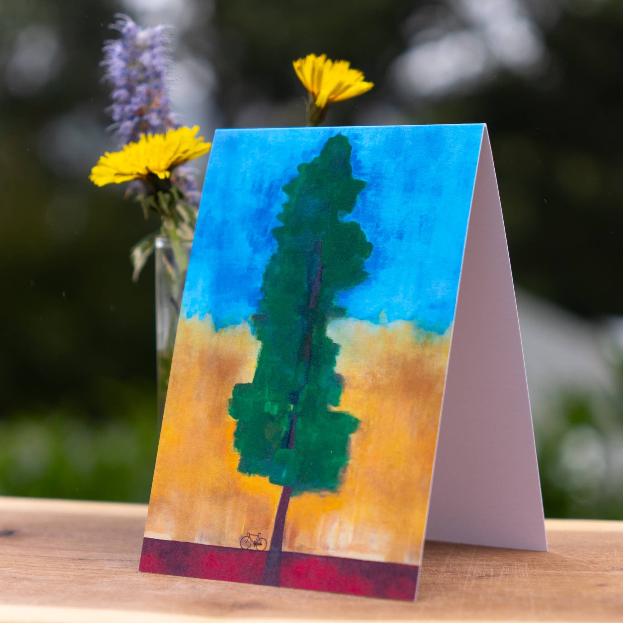 Numyum - Vendita all'ingrosso Biglietti di auguri generici - La gioia è una sequoia e una bicicletta1