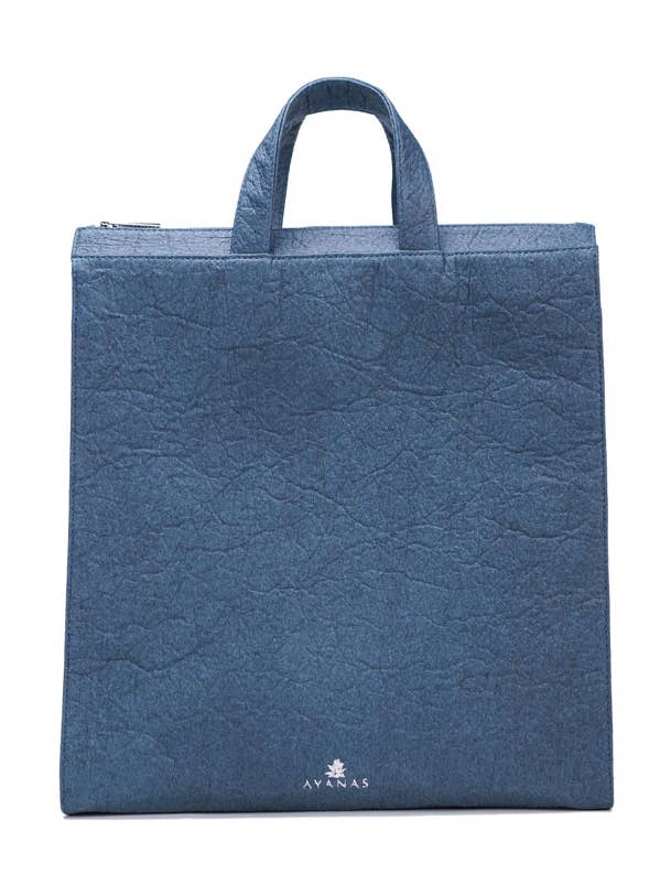 REN BACKPACK IN PIÑATEX®WASHED INDIGO for wholesale by Ayanas