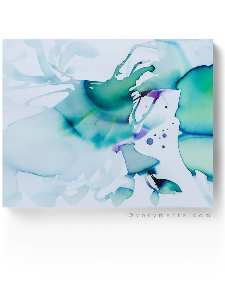 Botaniska väggkonsttryck Abstrakt flora växt Akvarell Papper & duk | Elos för wholesale av Marta Spendowska