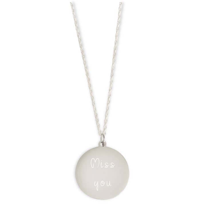 Collana personalizzata Circle Handwriting per la vendita all'ingrosso da parte di Gemz By Emz