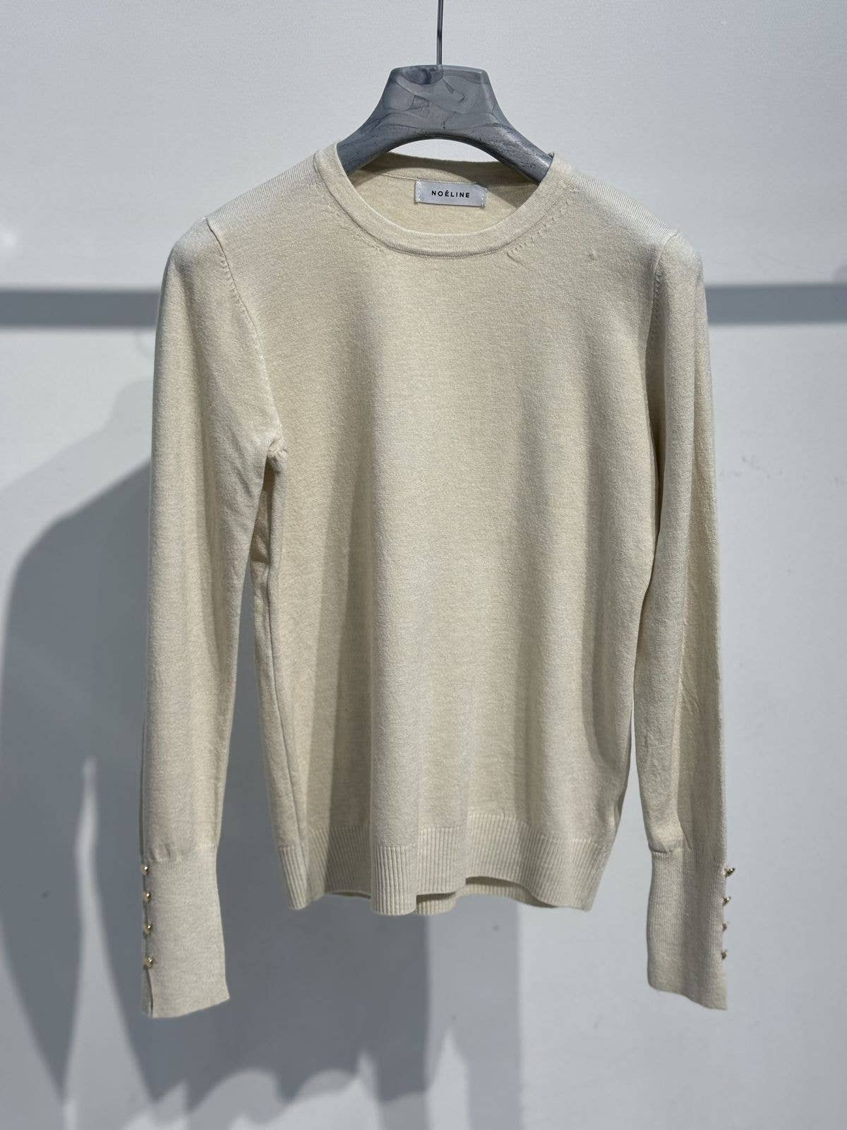 NOELINE - Wholesale Knit Sweater - Women's - Round neck fine knit sweater 252040