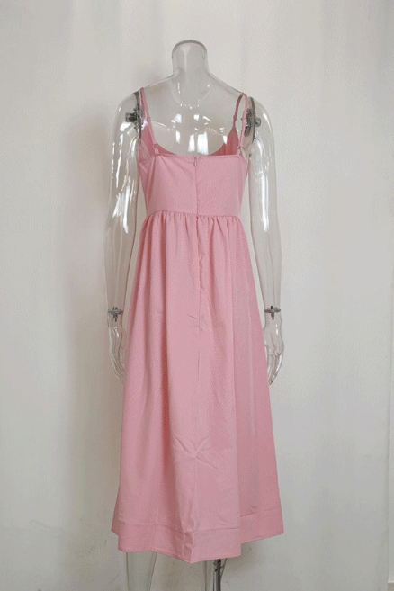 HIDDENBRAND - Wholesale Dress - Women's - Marine Life print spaghetti strap sundress9