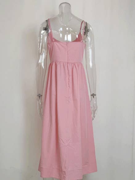 HIDDENBRAND - Wholesale Dress - Women's - Marine Life print spaghetti strap sundress9