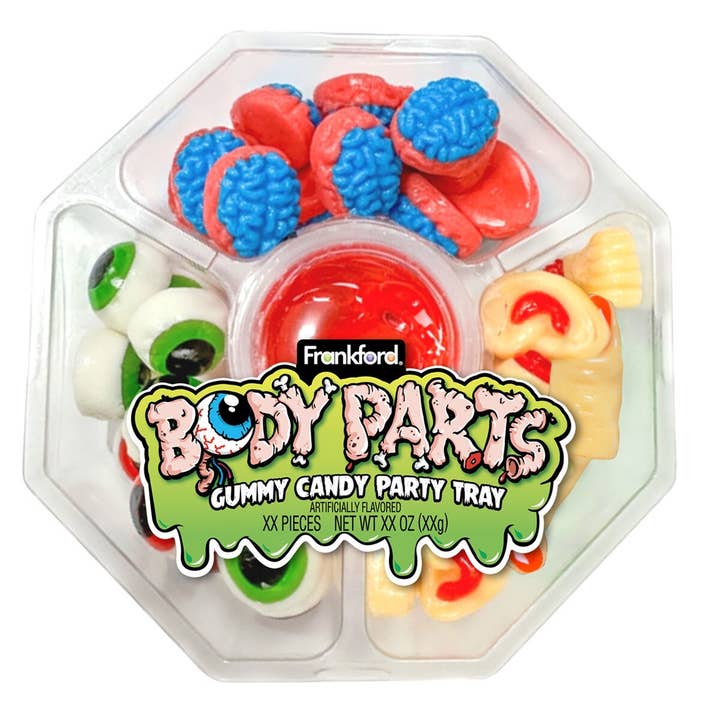 I Got Your Candy - Wholesale Gummy - Frankford Body Parts Gummy Candy Party Tray 14oz - 6ct