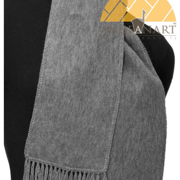 AndeanArt - Wholesale Scarf - Women's - Narrow Alpaca Scarf with Alpaca Figure Label / Tag - Alpaca29