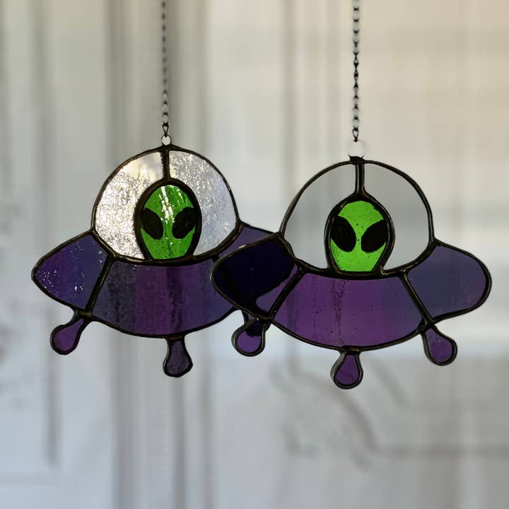 Vitrail UFO Suncatcher pour la vente par Inspiration By CDA