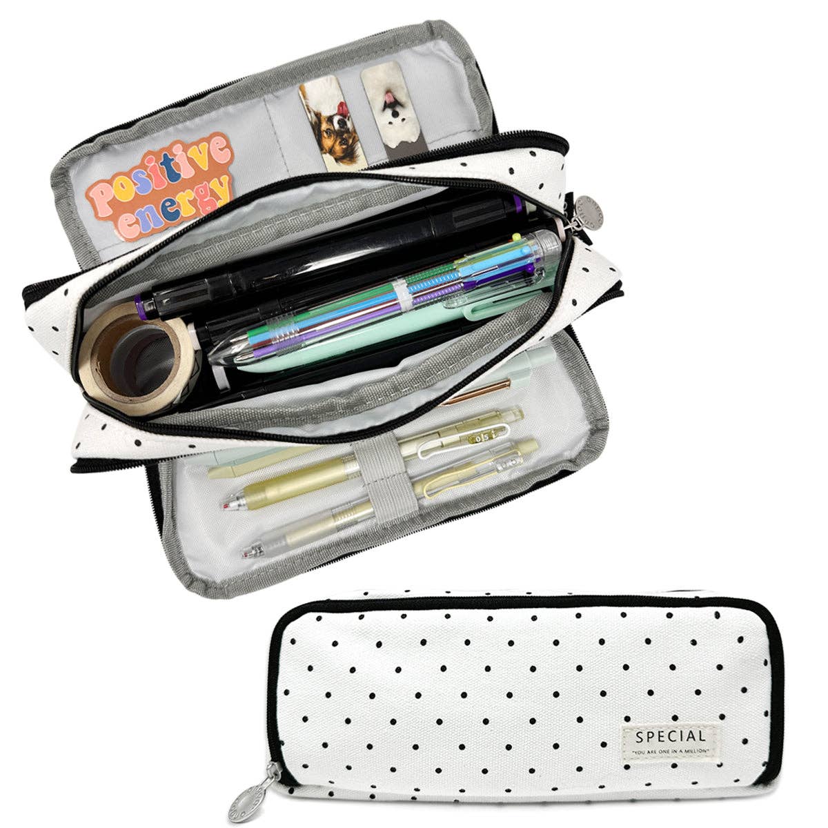 Wrapables.com - Wholesale Pencil Case/Pouch - Wrapables Large Capacity Pencil Case, 3 Compartment Pouch36