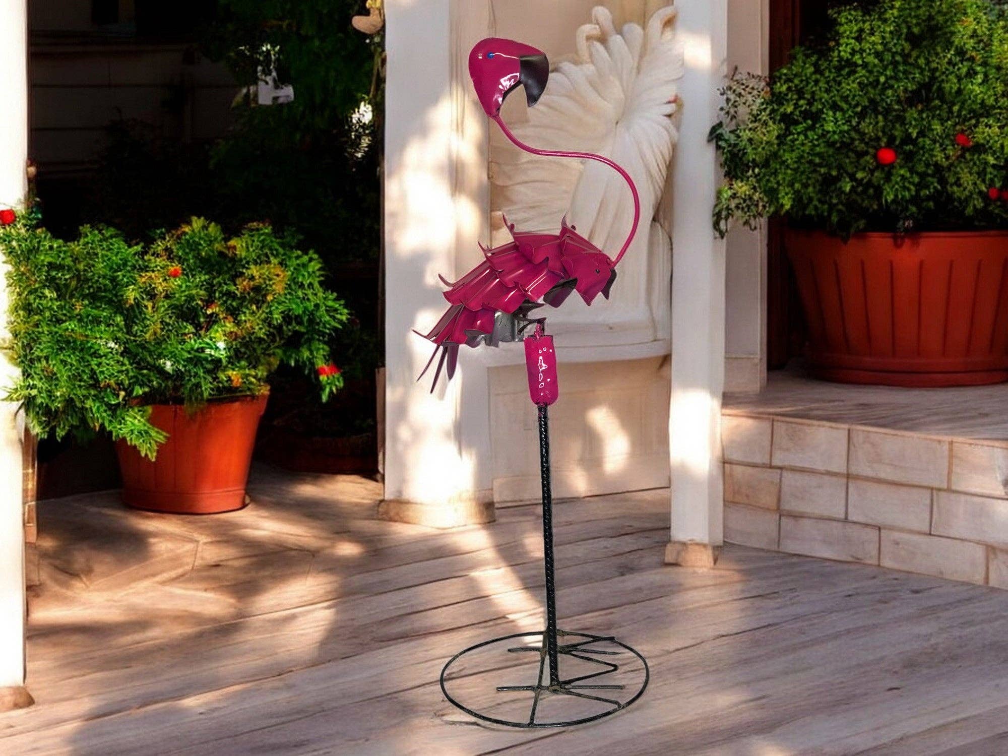 Blue Goat Garden Decor - Wholesale Versiering/decoratie voor buiten - Roze flamingo tuinsculptuur0