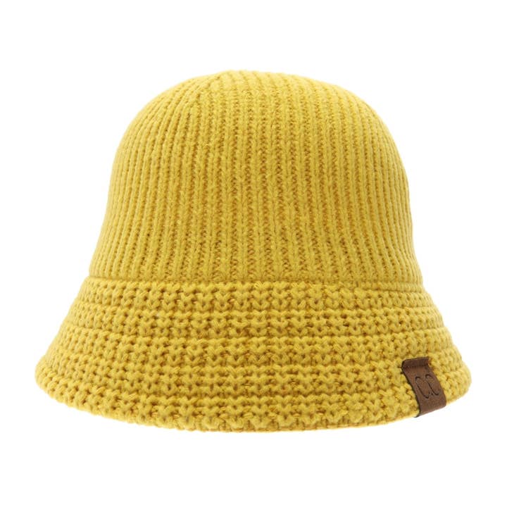 C.C Beanie - Wholesale Bucket Hat - Women's - Knitted Cloche C.C Bucket Hat BK38234