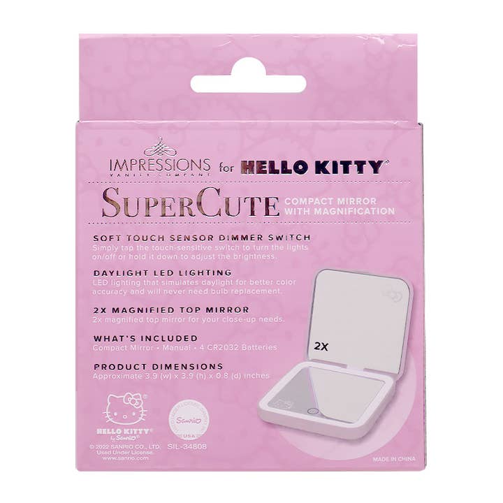 PINEAPPLE Beauty - Wholesale Compact Mirror - Impressions Vanity IVMC-HKCOM-ANML-PNK HK Compact Mirror - 14