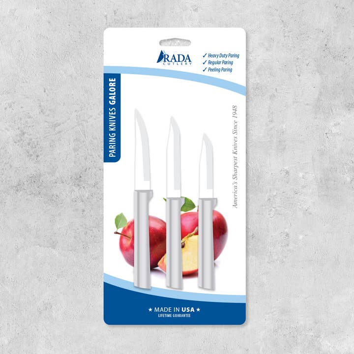 Silver Paring Knives Galore ProPack for wholesale by Rada Cutlery