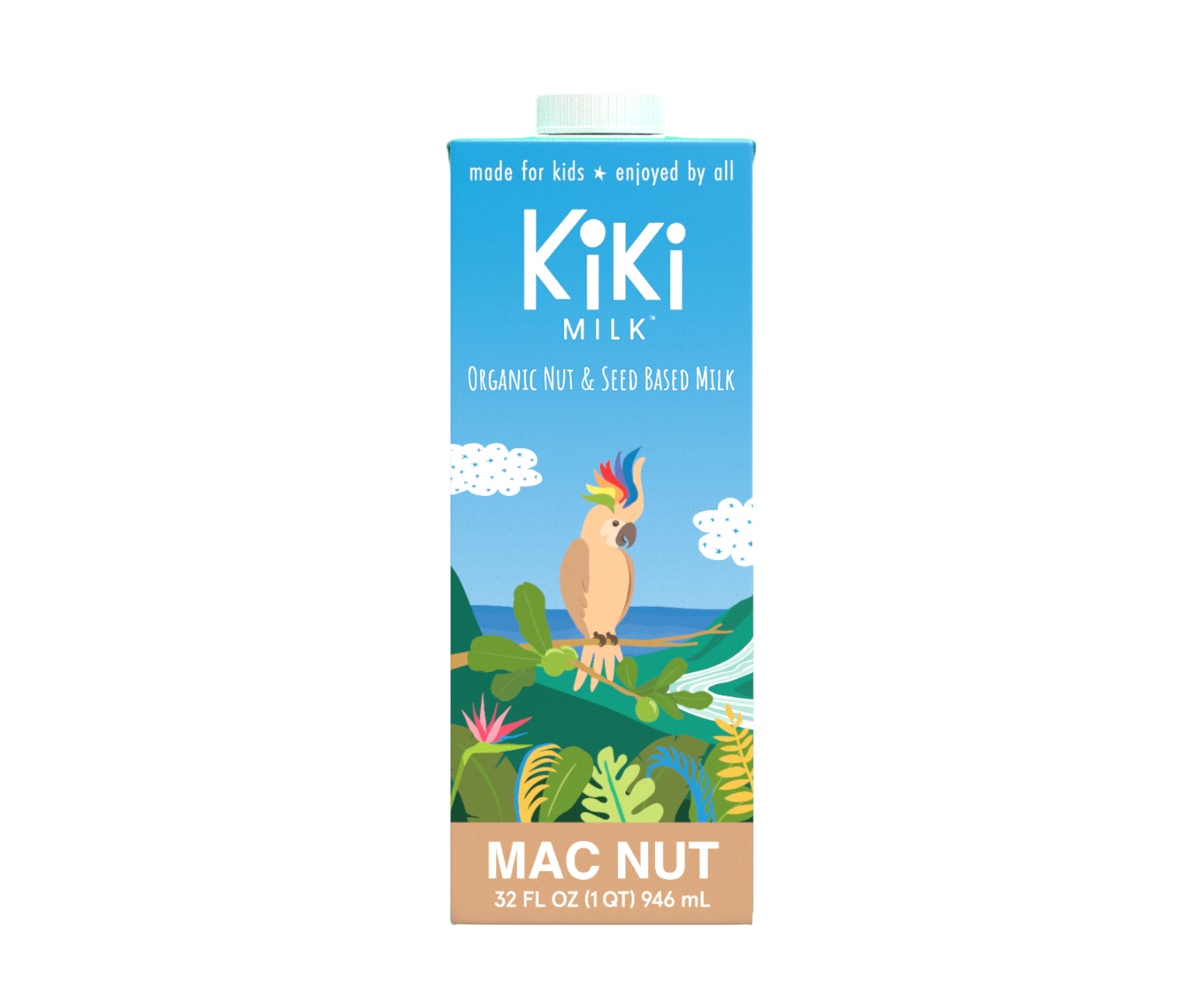 Kiki Milk - Wholesale Non-Dairy Milk - Mac Nut Kiki Milk • 32 fl oz • Pack of 62