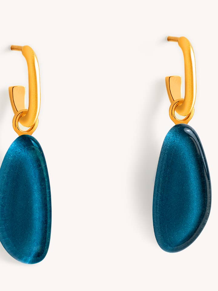 Lis Örhänge Classic Blå — 18K guldpläterad för wholesale av Garda