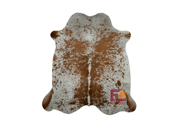 Fortezza Leather - Vente Tapis - Tapis en cuir de vachette Salt and Pepper, brun moucheté | Taille M, 5 pi x 71