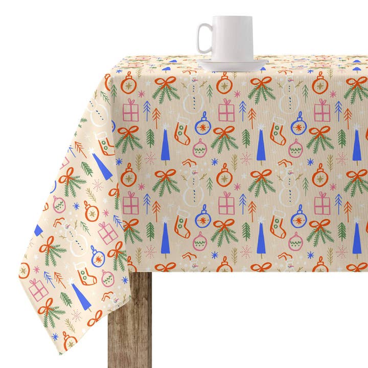 SG HOGAR – wholesale Tablecloth – Merry Christmas 41 Stain Resistant Resin Tablecloth