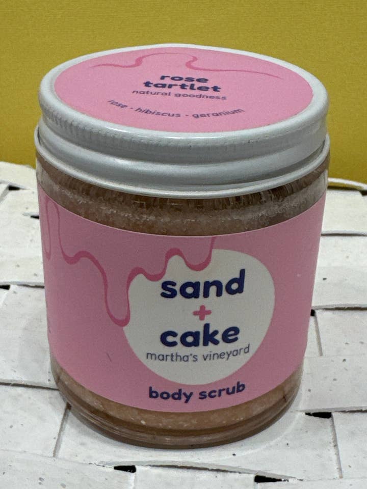 Rose Tartlet Ansigts-/Kropsskrub (4 oz Rejsestørrelse) for engroshandel hos Sand and Cake