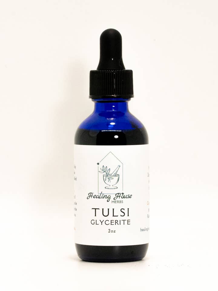 Glicerite di Tulsi per la vendita all'ingrosso da parte di Healing House Herbs