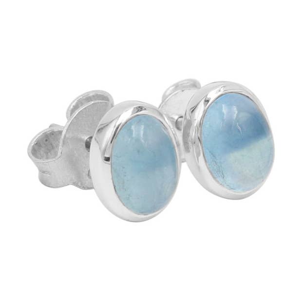 Orecchini a lobo acquamarina: Gioielli in pietra preziosa in argento massiccio 925 per la vendita all'ingrosso da parte di Jay Jools