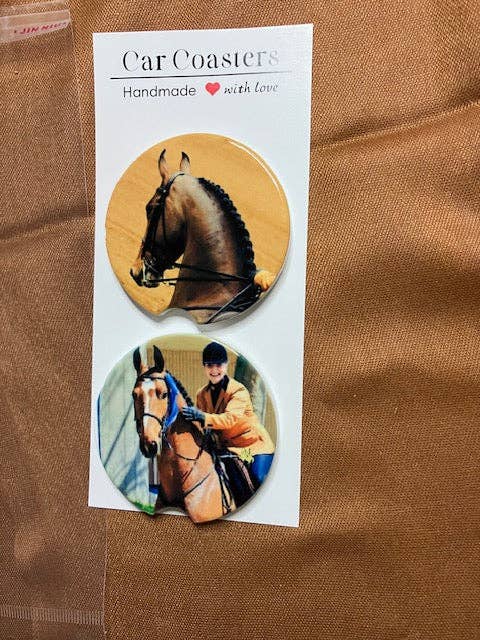 The Gift Horses – wholesale Car coaster – unisex – Personalized Ceramic Car Coasters – Custom Photo or Text – Unique Gift for Drivers, Horse & Pet Lovers, Friends & Family – Set of 22