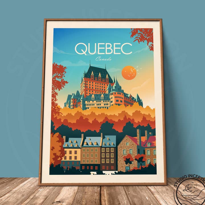 Quebec Traditional Style Print for wholesale by Studio Inception