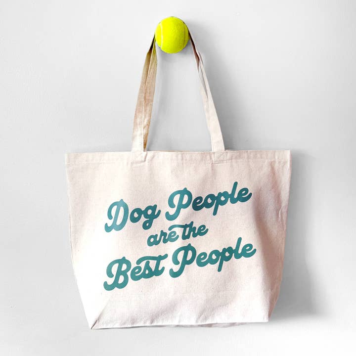 Dog People Are the Best People Large Tote Bag for wholesale by Poppy & Lou