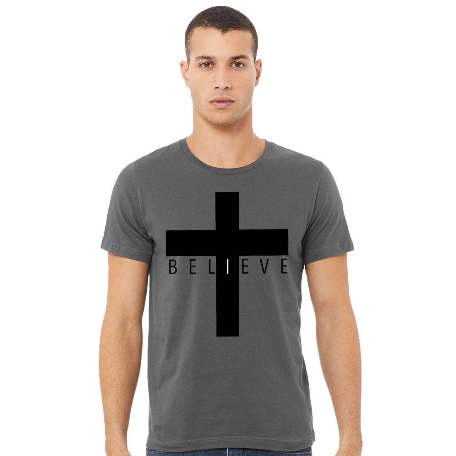 The Dirty Cowgirl Apparel – wholesale T-shirts med screentryck – Herr – Jag tror Cross1