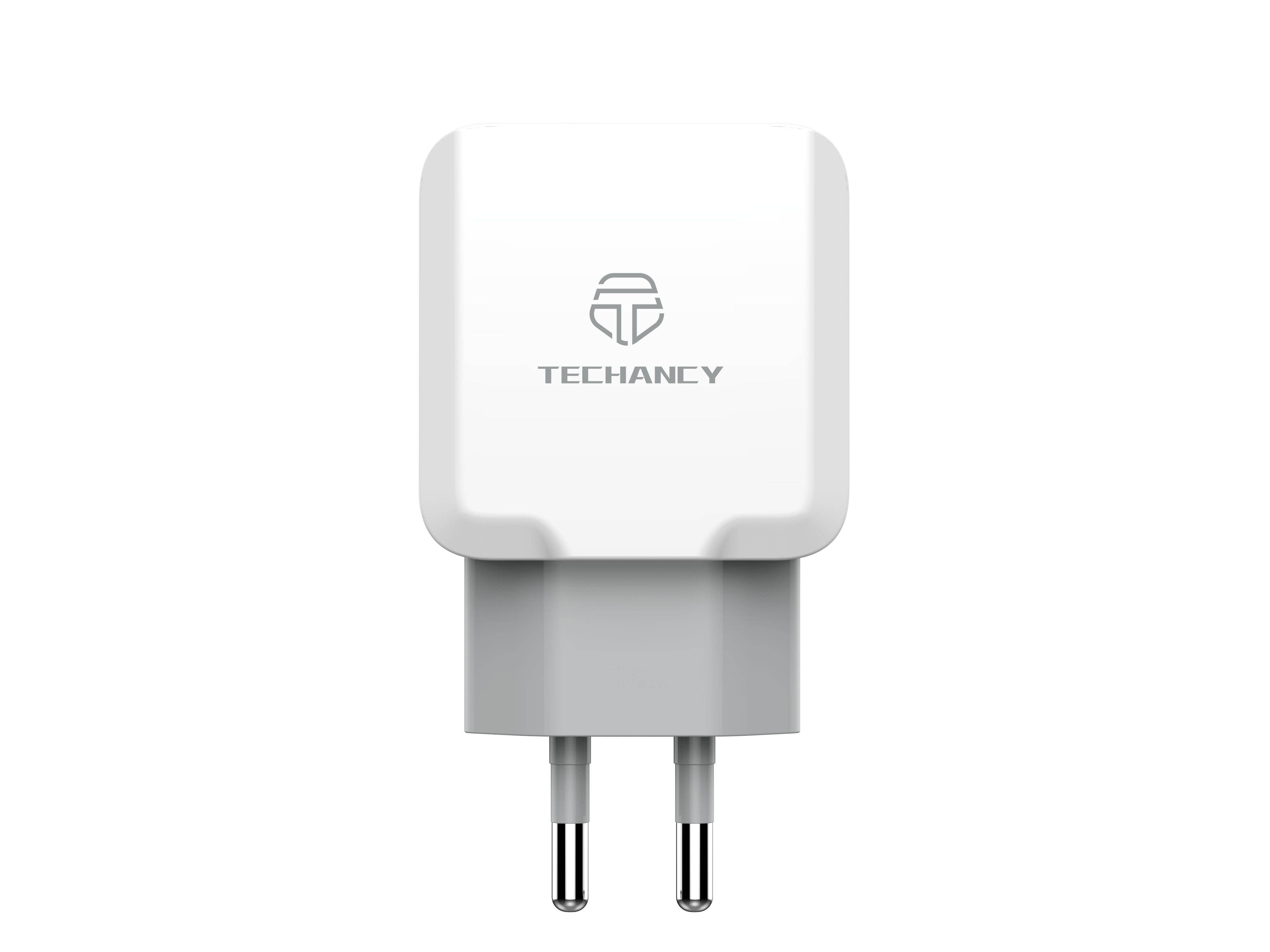 TECHANCY - Wholesale Power Adapter - Techancy Wall Charger with 2 USB Ports 2.4A, Fast Charging A0