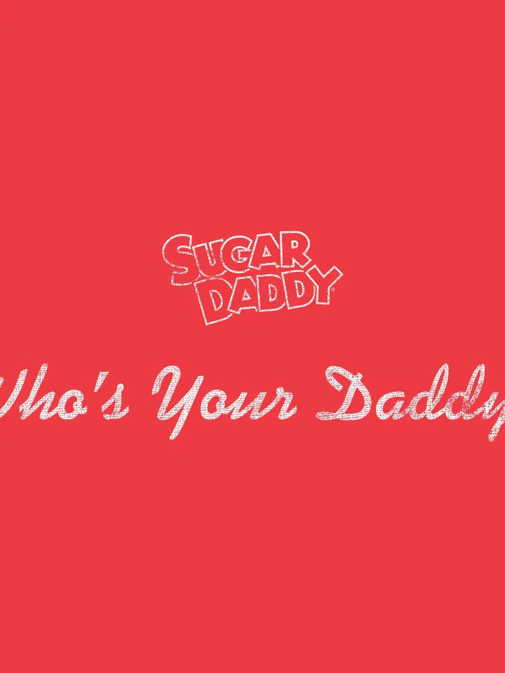 Grandpa Joe's Candy Shop - Wholesale Screen Printed T-Shirt - Unisex - Sugar Daddy Who's Your Daddy? Vintage Candy T-Shirt Tee