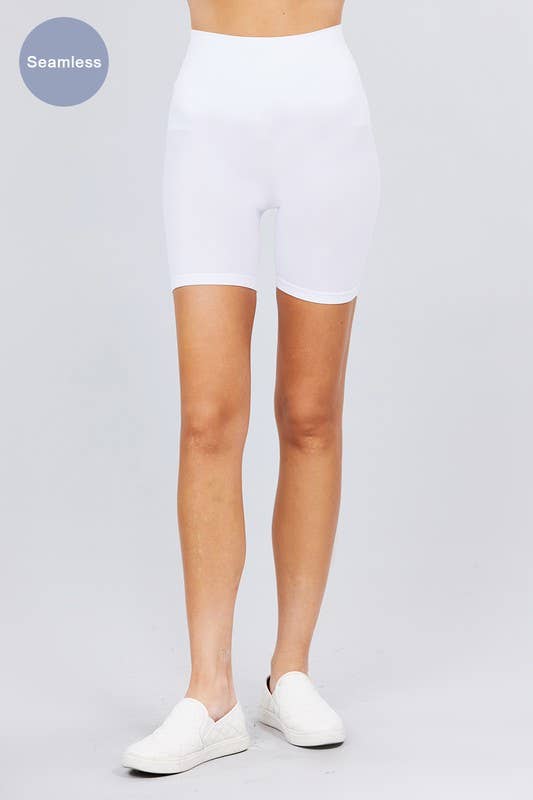 Active Basic | Active USA - Wholesale Korte sportbroek - Dames - Naadloze korte legging met tailleband2