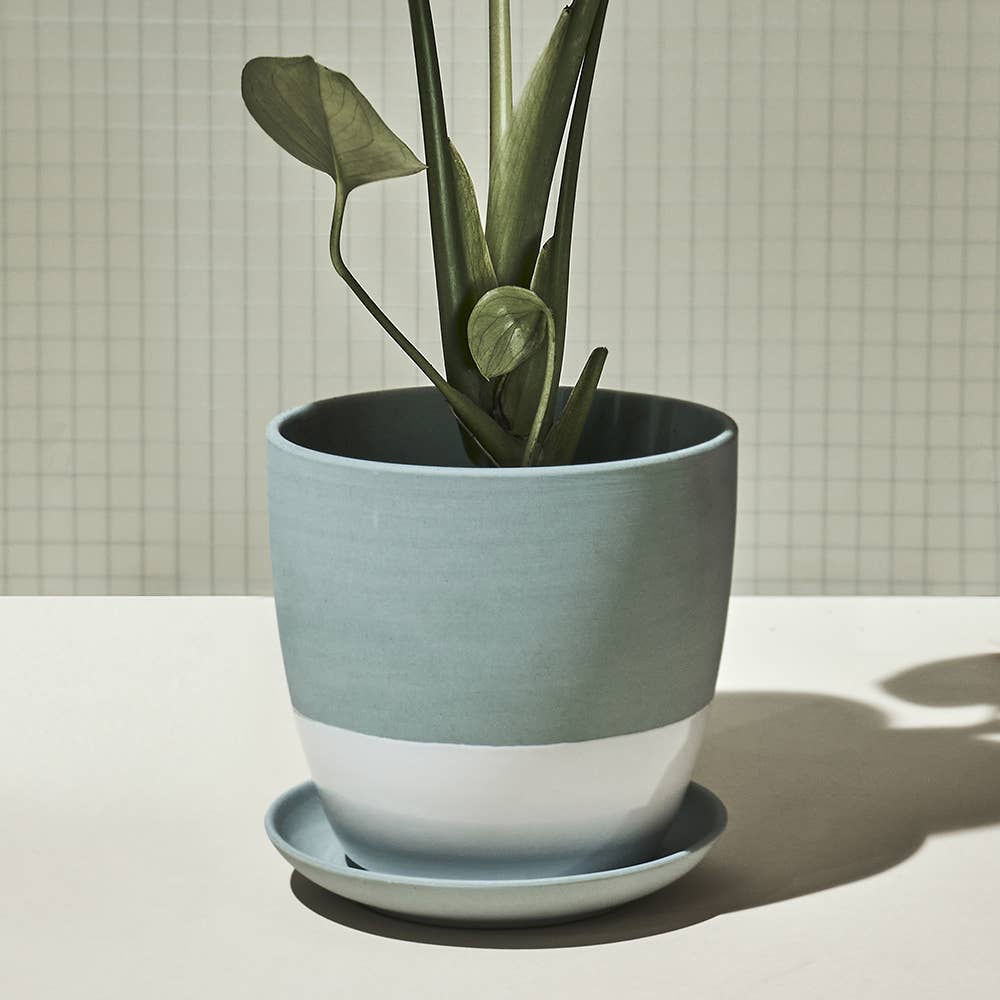 Chive - Vente Pot - Cache-pot en céramique Dyad Jardinières décoratives modernes avec soucoupe7