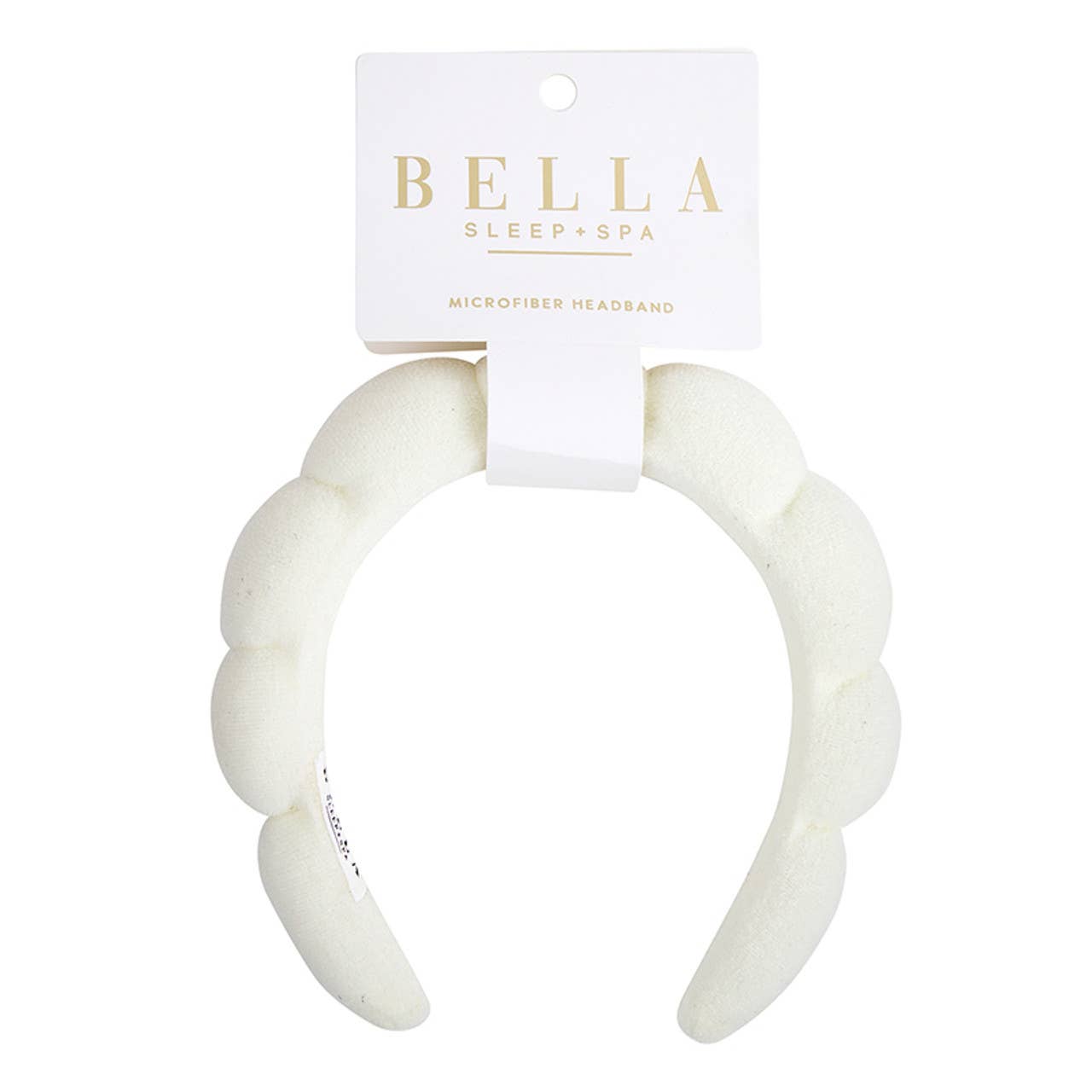 Bella Sleep + Spa - Wholesale Spa Headband - Plush Spa Headband - Ivory1