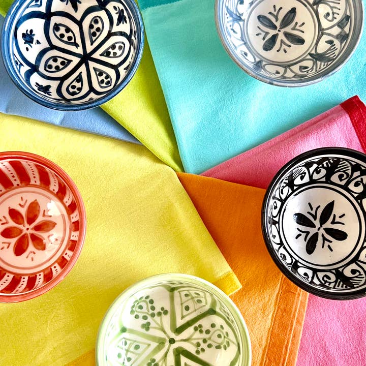 atelierBOEMIA - Wholesale Decorative Plate/Dish/Bowl - Safi Ceramic Tapas Bowls - Set of 4 Patterns13