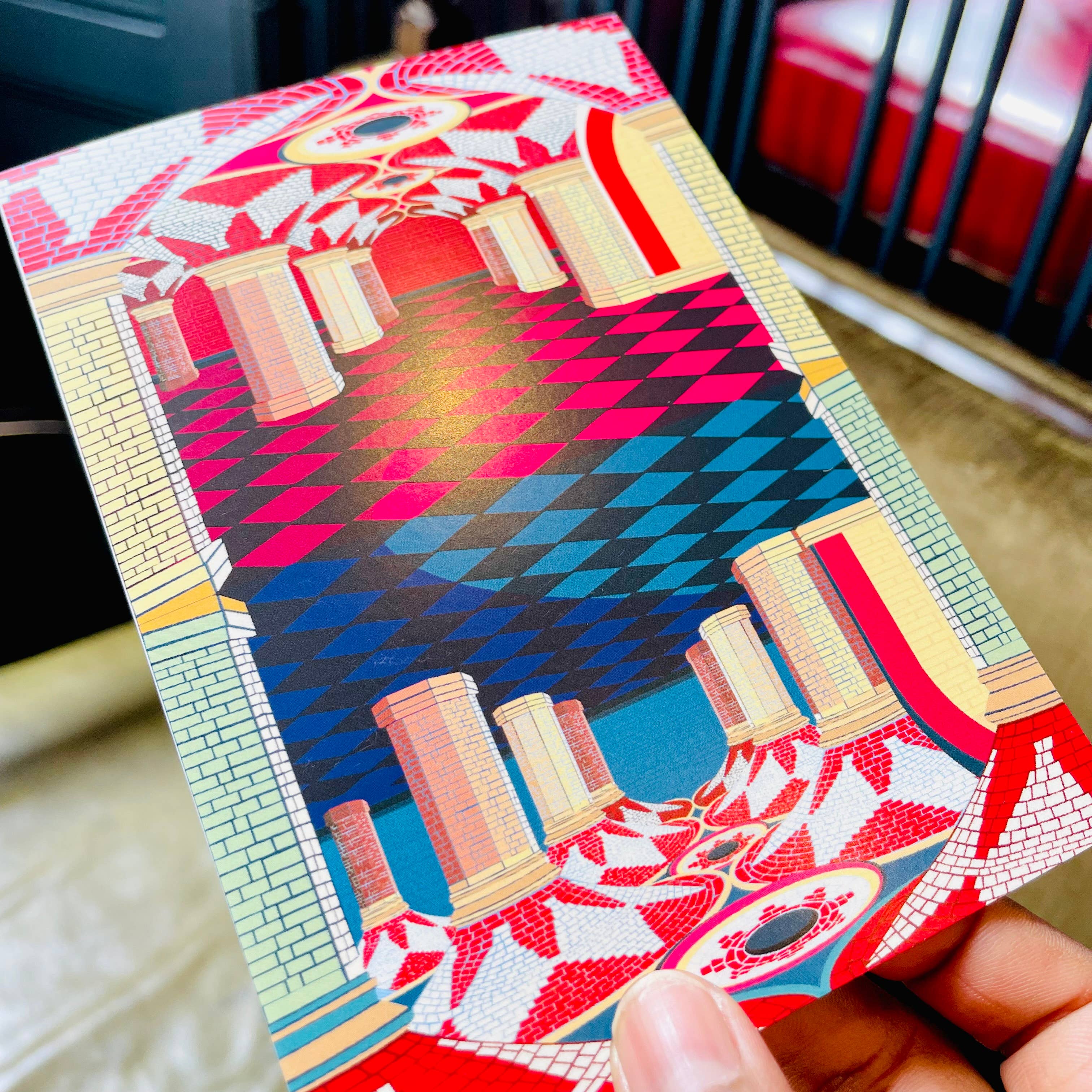 EYE FOR LONDON PRINTS - Vendita all'ingrosso Biglietti di auguri generici - Mini biglietto di auguri Crystal Palace London3