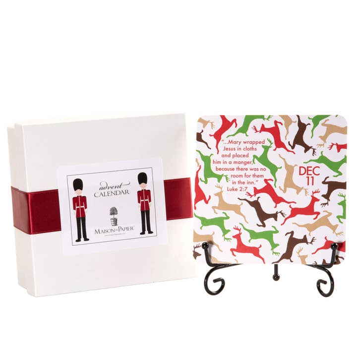 ADV000179 Child Advent Calendar & Easel for wholesale by Maison de Papier