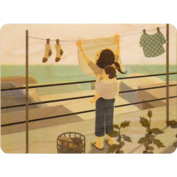 Little Wood Cartolina Kids 2 Lavanderia per la vendita all'ingrosso da parte di Woodhi